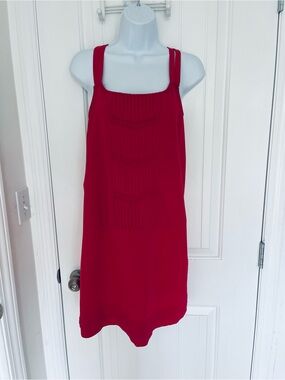 chic Crimson Red Sleeveless Dress